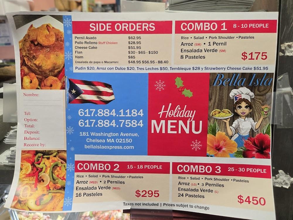Bella Isla Express Menu image 1